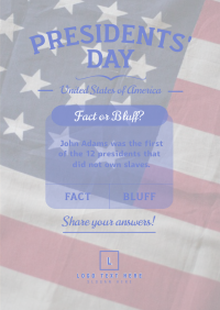 Presidents' Day Quiz  Flyer Image Preview