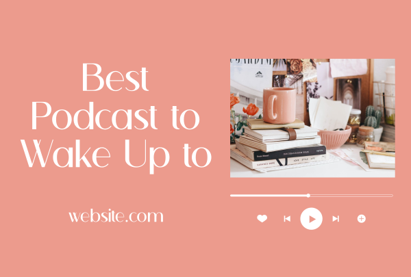 Morning Podcast Pinterest Cover Design Image Preview