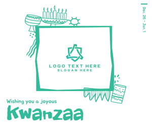 Kwanzaa Doodle Facebook post Image Preview