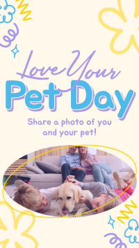 Pet Day Doodles Facebook Story Design