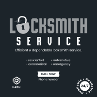 24/7 Locksmith  Instagram post Image Preview