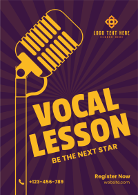 Vocal Coaching Lesson Flyer Design
