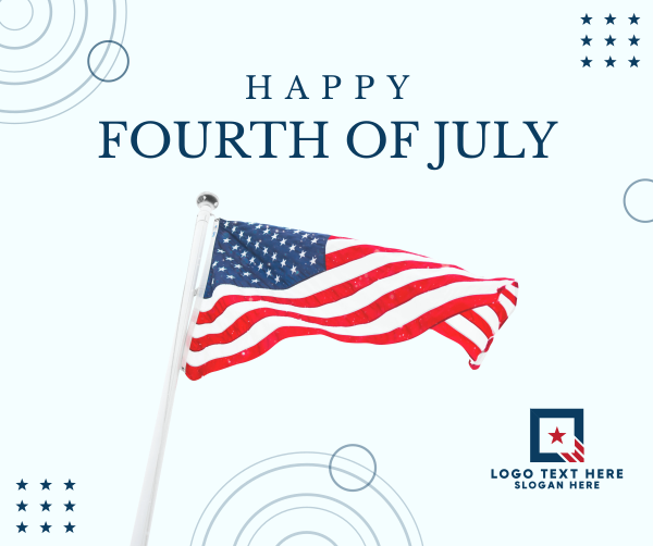 Happy Fourth of July Facebook Post Design Image Preview