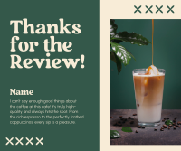 Elegant Cafe Review Facebook Post Design