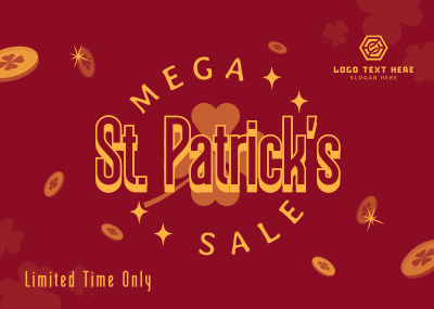 St. Patrick's Mega Sale Postcard Image Preview