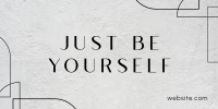 Be Yourself Twitter Post Design