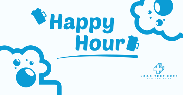 Happy Hour Facebook Ad Design Image Preview