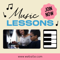 Music Lessons Instagram Post Design