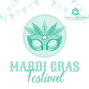 Mardi Gras Festival Instagram post Image Preview