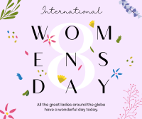 Women's Day Flower Overall Facebook post Image Preview