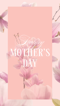 Mother's Day Pink Flowers Facebook Story Image Preview