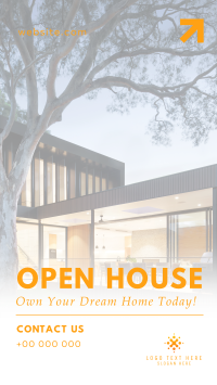 Modern Open House Today Instagram reel Image Preview