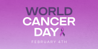 Minimalist World Cancer Day Twitter post Image Preview