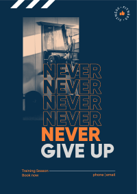 Never Give Up Flyer Image Preview