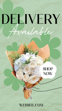 Flower Delivery Available Facebook Story Design