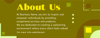 About Us Introductory Facebook cover Image Preview