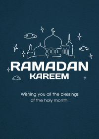 Ramadan Outlines Flyer Design