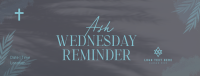 Ash Wednesday Reminder Facebook cover Image Preview