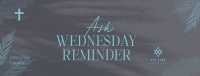 Ash Wednesday Reminder Facebook cover Image Preview