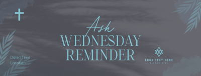 Ash Wednesday Reminder Facebook cover Image Preview