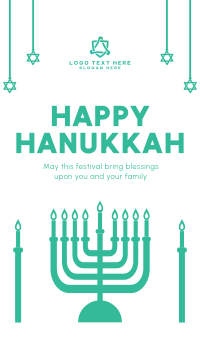 Hanukkah Festival  Instagram story Image Preview