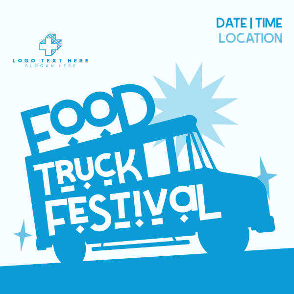 Food Truck Fest Instagram Post Design Image Preview