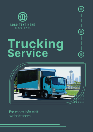 Trucking lines Flyer Image Preview