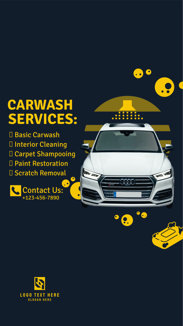 New Carwash Company Instagram Story Design Image Preview