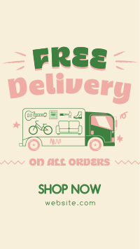 Shipping Delivery Quirky TikTok Video Design