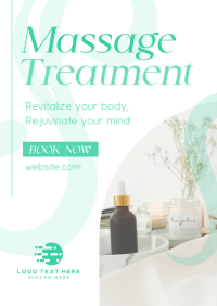 Simple Massage Treatment Poster Preview