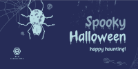 Halloween Spider Greeting Twitter Post Image Preview