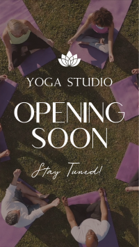 Yoga Studio Opening Instagram reel Image Preview