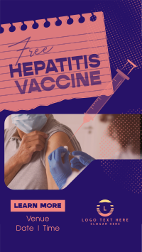 Contemporary Hepatitis Vaccine Instagram story Image Preview