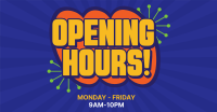 Opening Hours Sticker Facebook ad Image Preview
