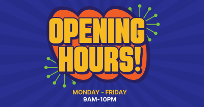 Opening Hours Sticker Facebook ad Image Preview