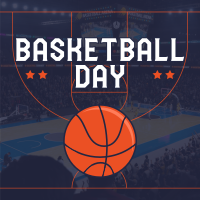 Sporty Basketball Day Instagram Post Design