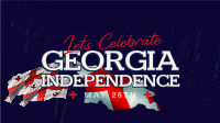 Let's Celebrate Georgia Independence Facebook Event Cover Image Preview