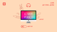 Art Podcast Episode YouTube Banner Image Preview