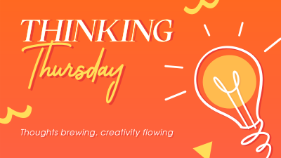 Thinking Thursday Thoughts Facebook event cover Image Preview