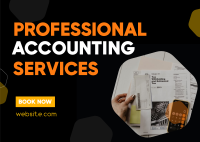 Professional Accounting Postcard Image Preview