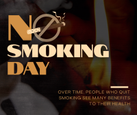 Sleek Non Smoking Day Facebook post Image Preview