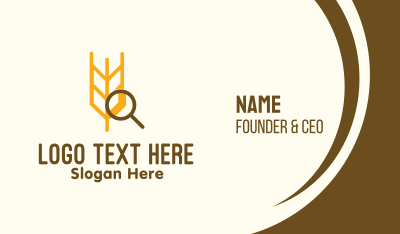 Wheat Research Business Card Image Preview