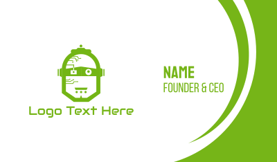 Green Robot Business Card Image Preview