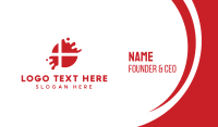 Denmark Flag Splash Business Card Preview