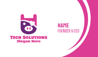 Cute Pirate Pig Business Card Image Preview