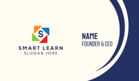 Learning Triangles Lettermark Business Card Image Preview