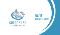 Blue Cable Bridge Business Card Image Preview