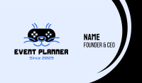 Game Streamer Cat Business Card Image Preview