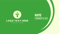 Green Gem Letter T Business Card Image Preview