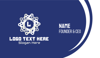 Tech Chain Star Business Card Image Preview
